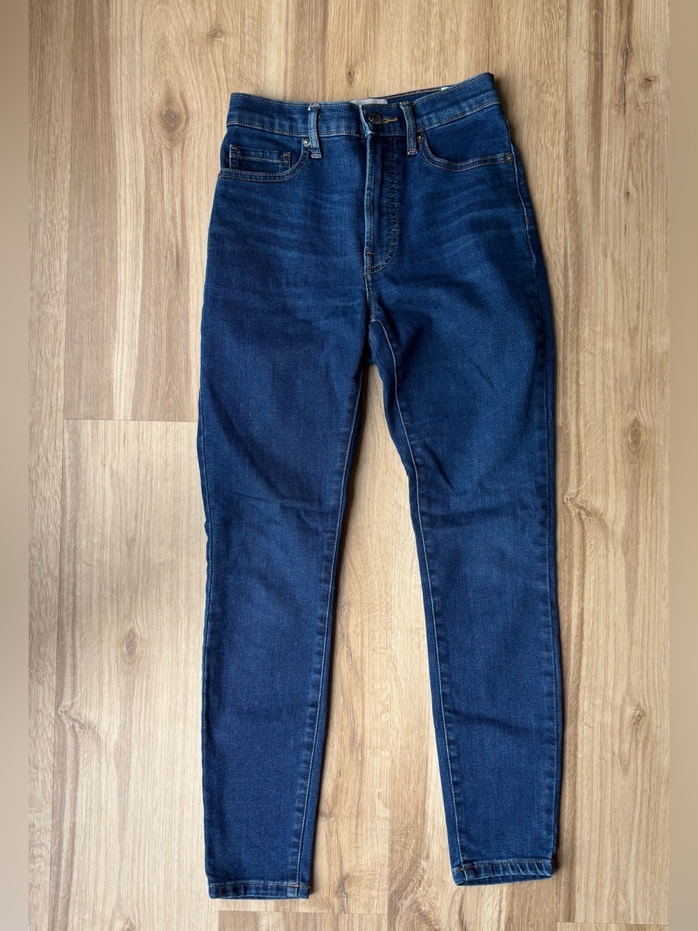 Everlane Women's High Rise Jeans - Dark Blue Denim